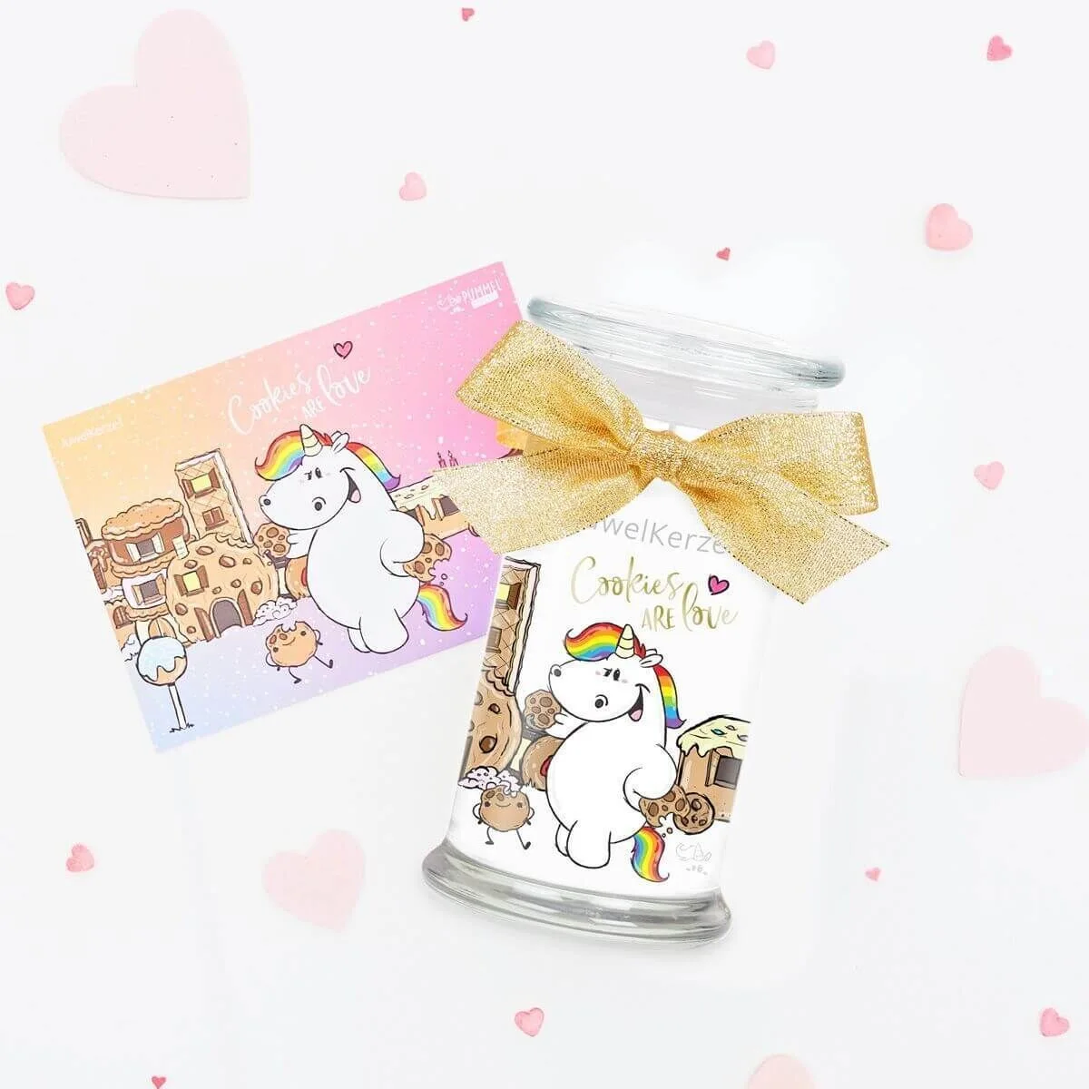 Duftkerze-mit-Charm-Armband-pummeleinhorn-juwelkerze-2 Pummeleinhorn Cookies are Love (Armband) 380g