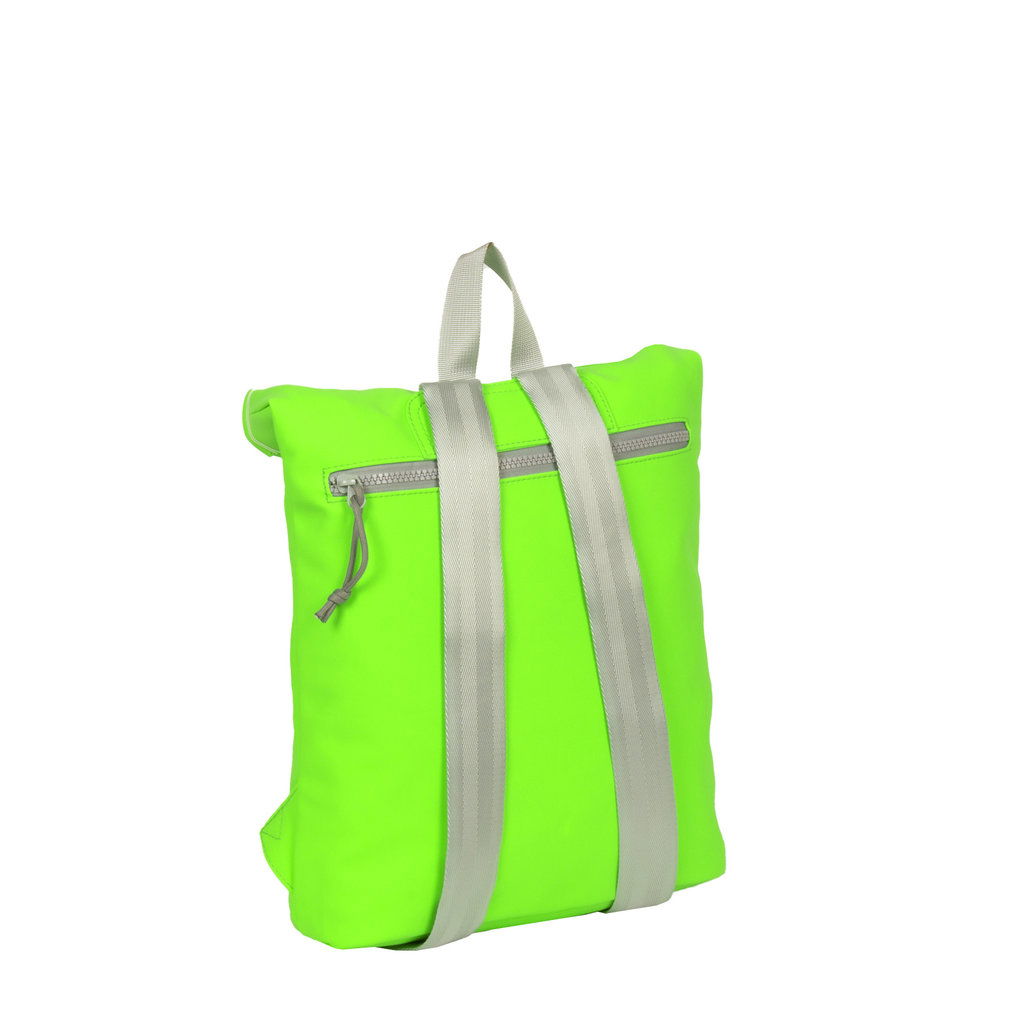 Mart Los Angeles Rolltop Mini Rucksack neon grun