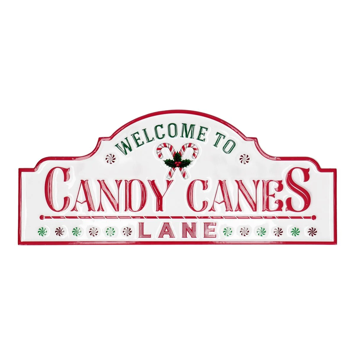 Weihnachts Wandschmuck Candy Canes Lane
