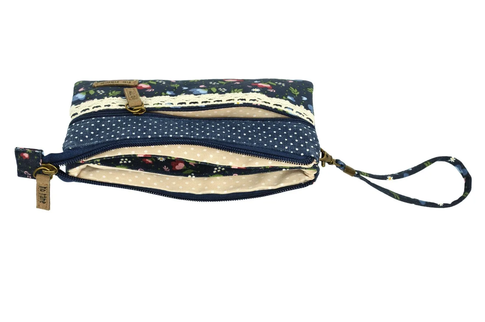 60610015-201_liegend Patchwork Täschchen Floral blau 201