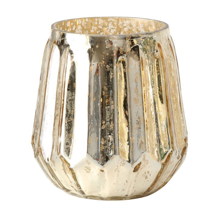 Windlicht Raymund gold 15cm Design 2