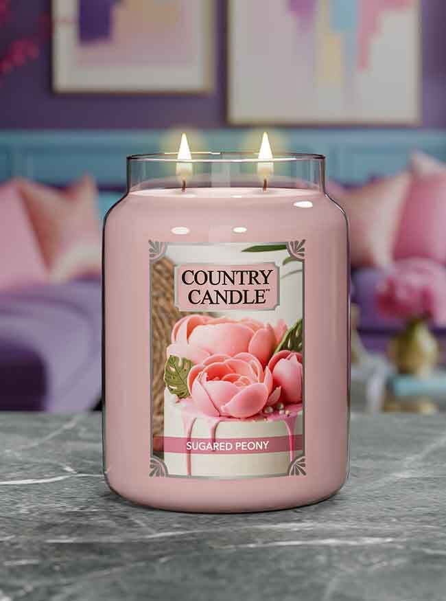 Sugared Peony 680g Kerze