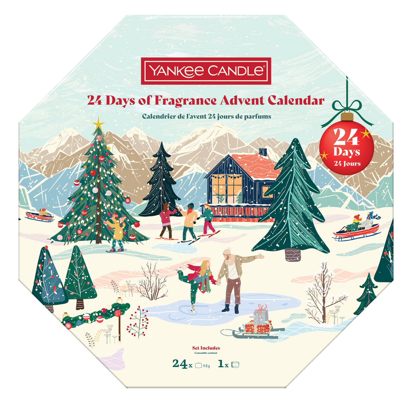 Adventskranz Weihnachten 24 Days of Fragrance (Adventskalender)