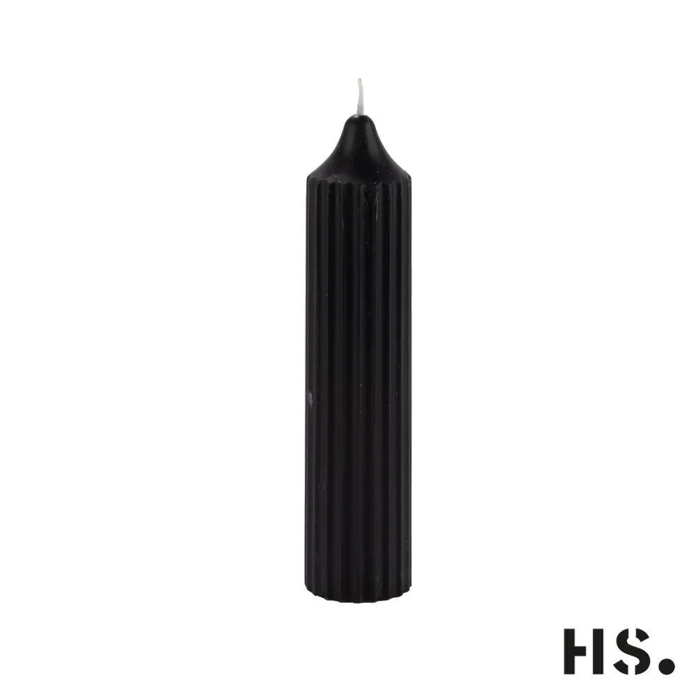 5C1c0lB8 Dinner Candle Stripe schwarz