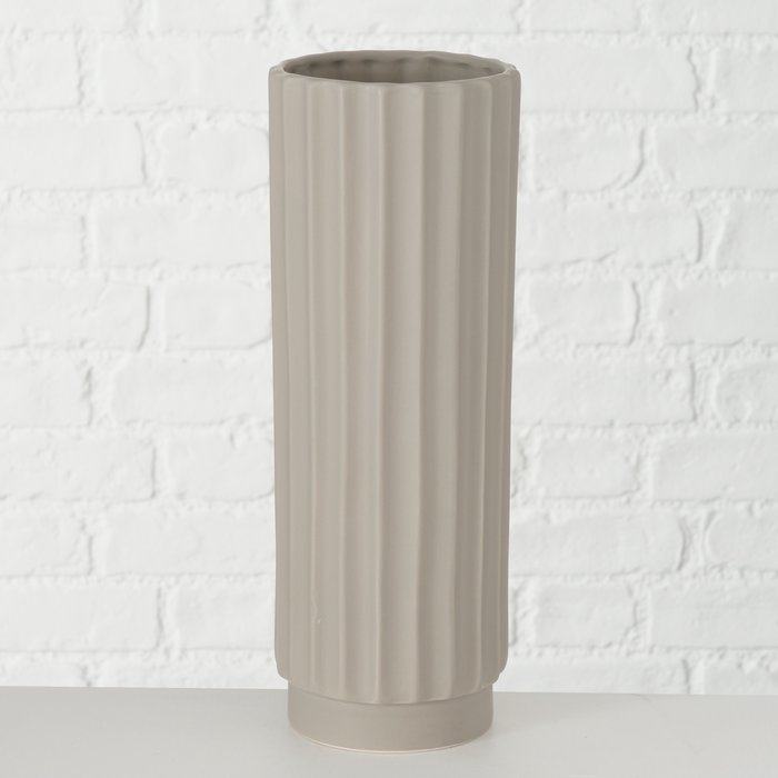 Vase Vianello 31cm hellgrau Keramik