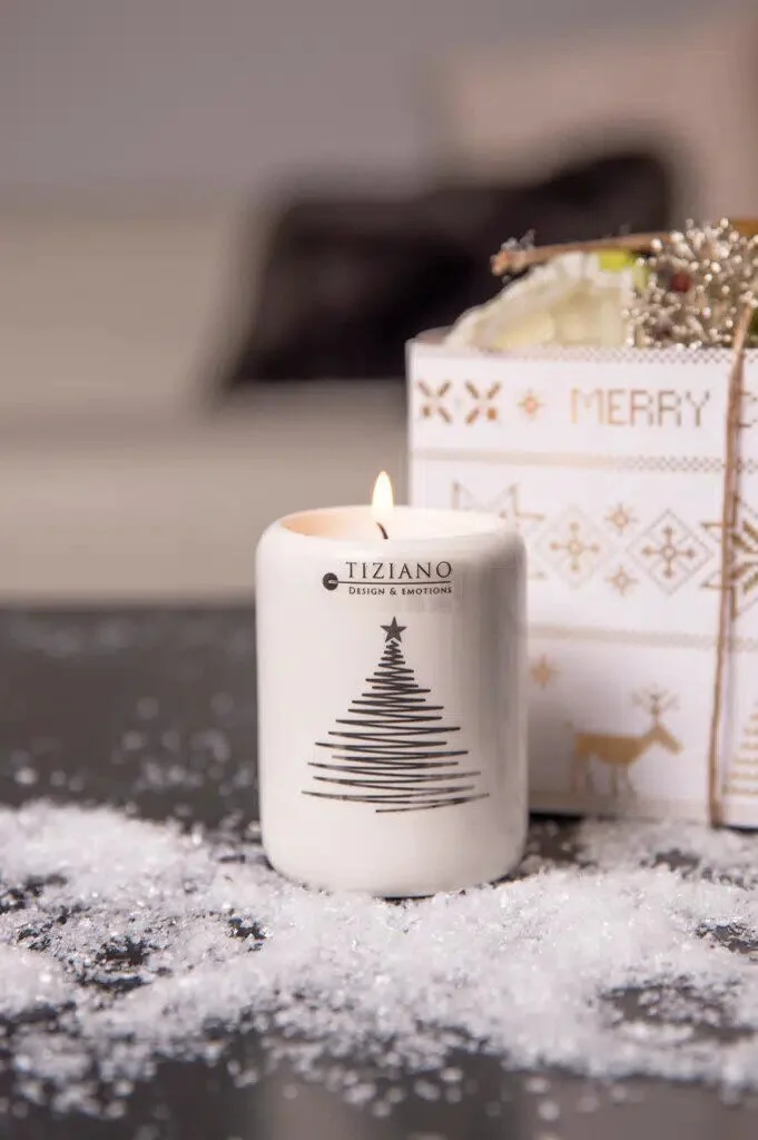 bellagio-baum-einzel Teelichthalter Bellagio Baum 8cm cremeweiß