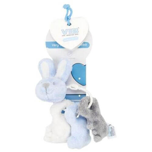 Plüsch Schlüsselanhänger Rabbit Blau