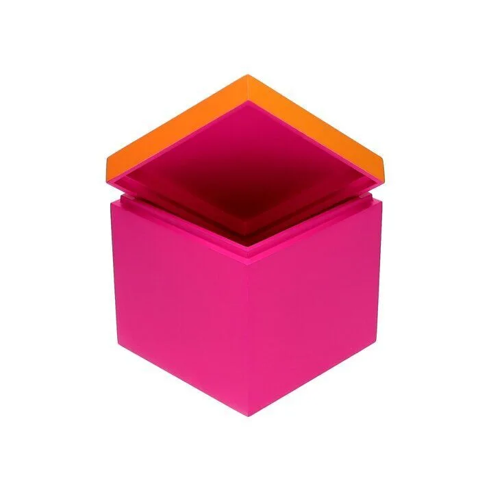 Deko Box Neo 13cm neon pink/neon orange Postfach, Kiste