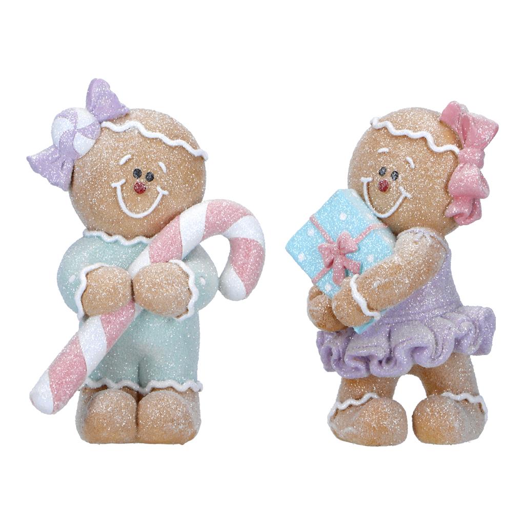 Gingerbread Pärchen 2 Stück pastell