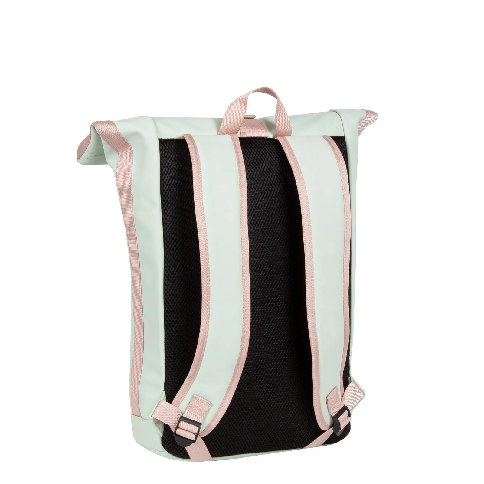 r_g0Pk2w Tim - New York Rolltop Rucksack minzblau/hellrosa