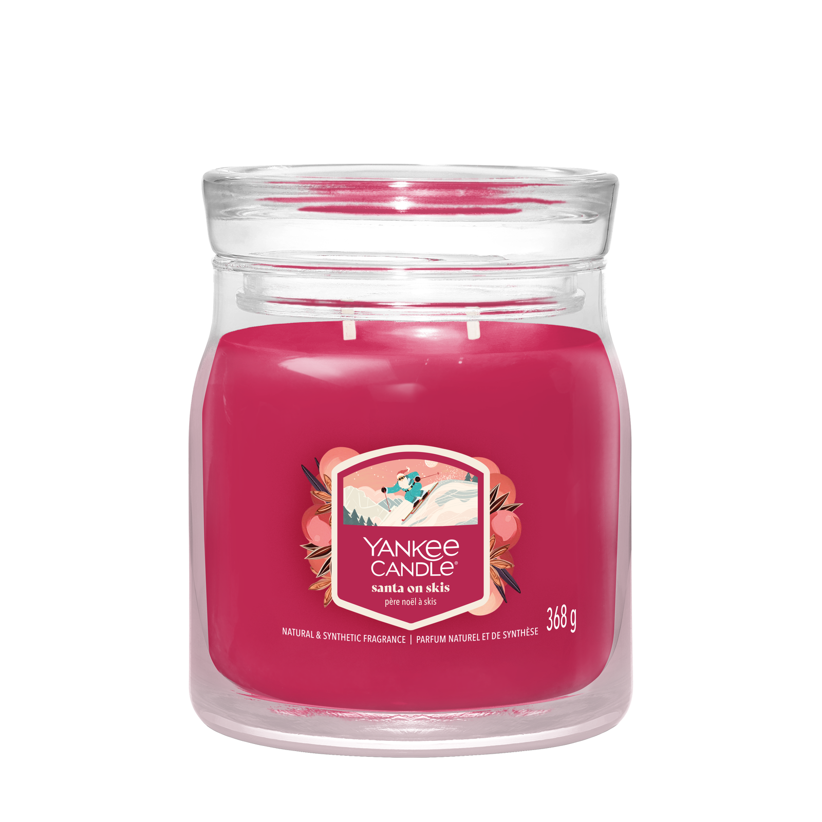 Santa on Skis Signature Medium Jar 368g 2-Docht