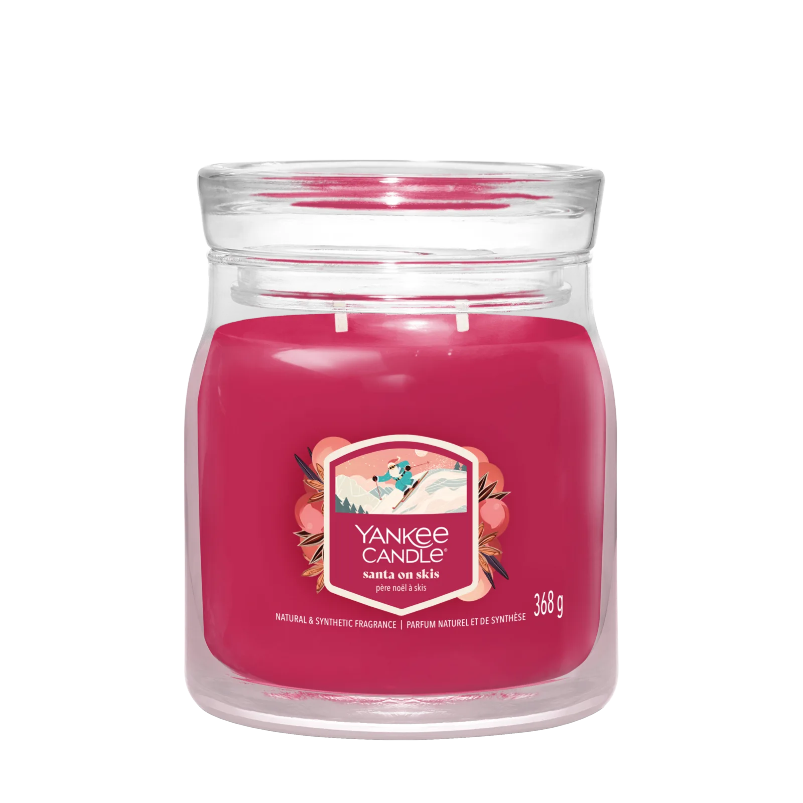 Santa on Skis Signature Medium Jar 368g 2-Docht Santa on Skis Signature Medium Jar 368g 2-Docht