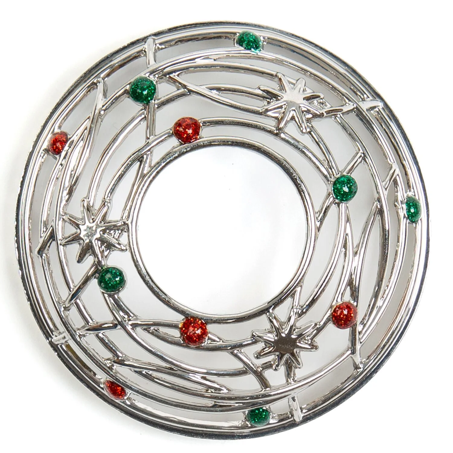 10031 Christmas Wreath Candle-Lid