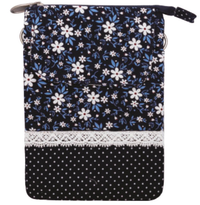 Patchwork Handtasche Umhängetasche (Multi Blue 089)