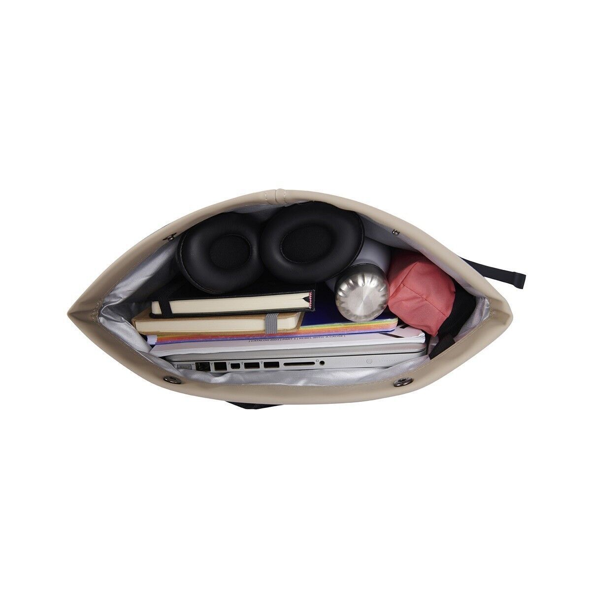 9A4AC303792DF9AC0DA28E4D792260A653FA78D8 Fane - Montgomery Rolltop Rucksack 18L schwarz/beige