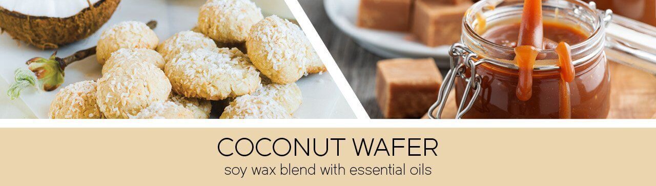 Coconut-Wafer-Fragrance-Banner Coconut Wafer 411g (3-Docht)
