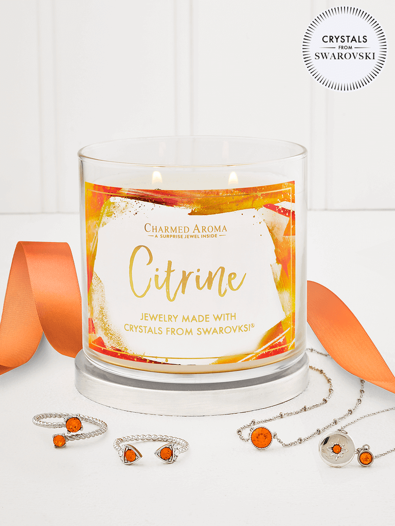 Charmed-Aroma-Citrine-Birthstone Citrine Birthstone Kerze (Halskette)