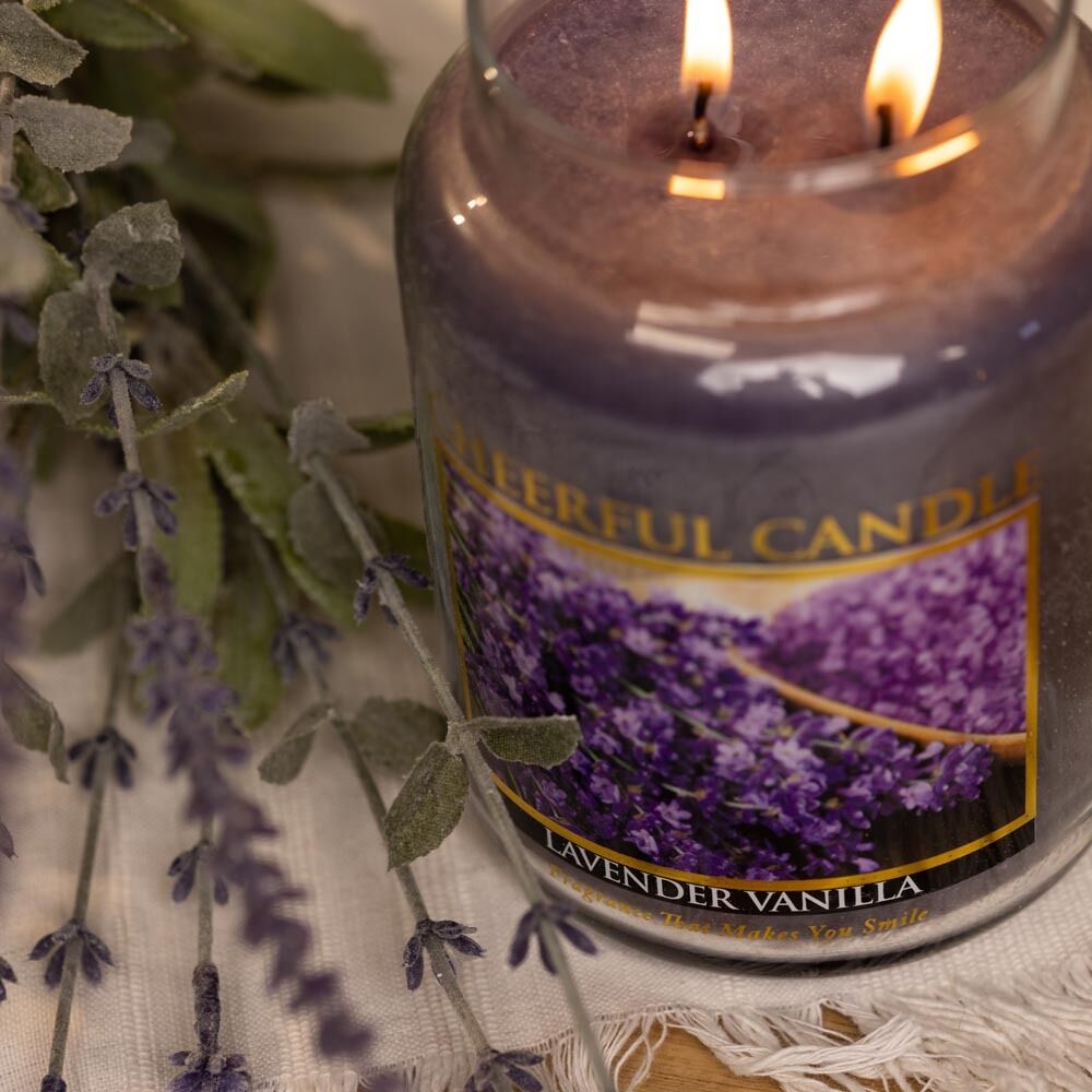 Cheerful-Candle-Lavender-Vanilla-2 Lavender Vanilla 680g