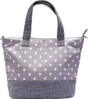 NL2020339 Patchwork Handtasche 177-65 (Grey Stars)