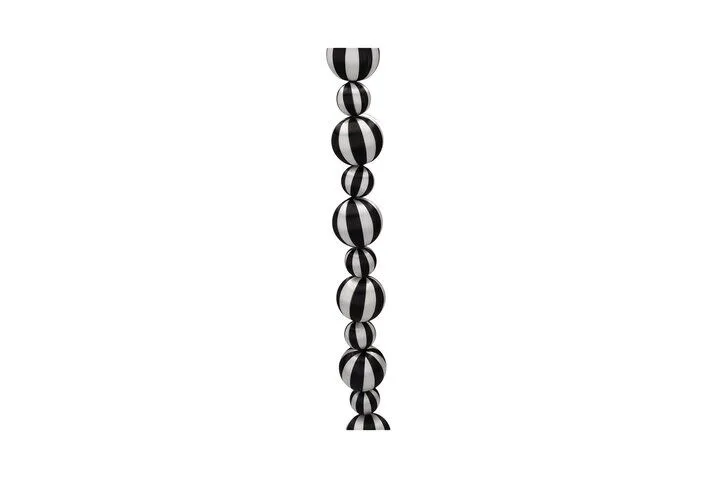 Chinois Kugelgirlande 180cm Streifen schwarz/weiß Chinois Kugelgirlande 180cm Streifen schwarz/weiß