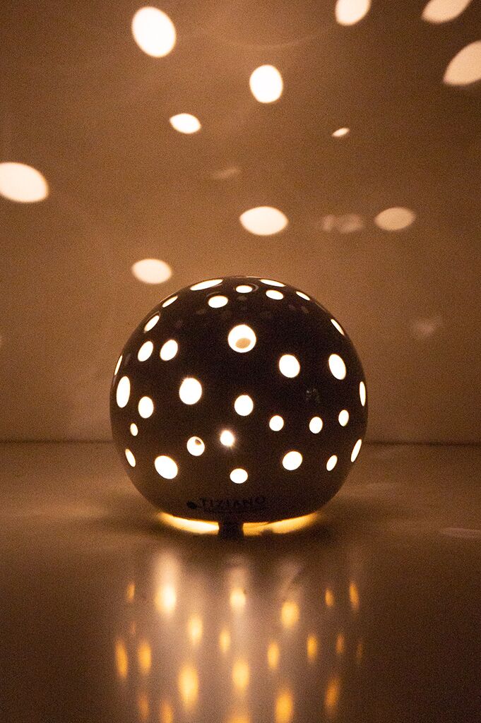 padova-led-klein-ambiente-dunkel Lichtkugel Padova 15cm LED creme