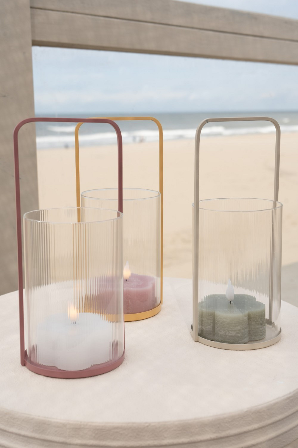 Kerzenlaterne Silla beige Kerzenlaterne Silla beige