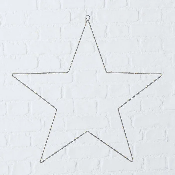 Einzelbild-Q86-XOka-large Leuchtstern Elvira 50cm LED silber