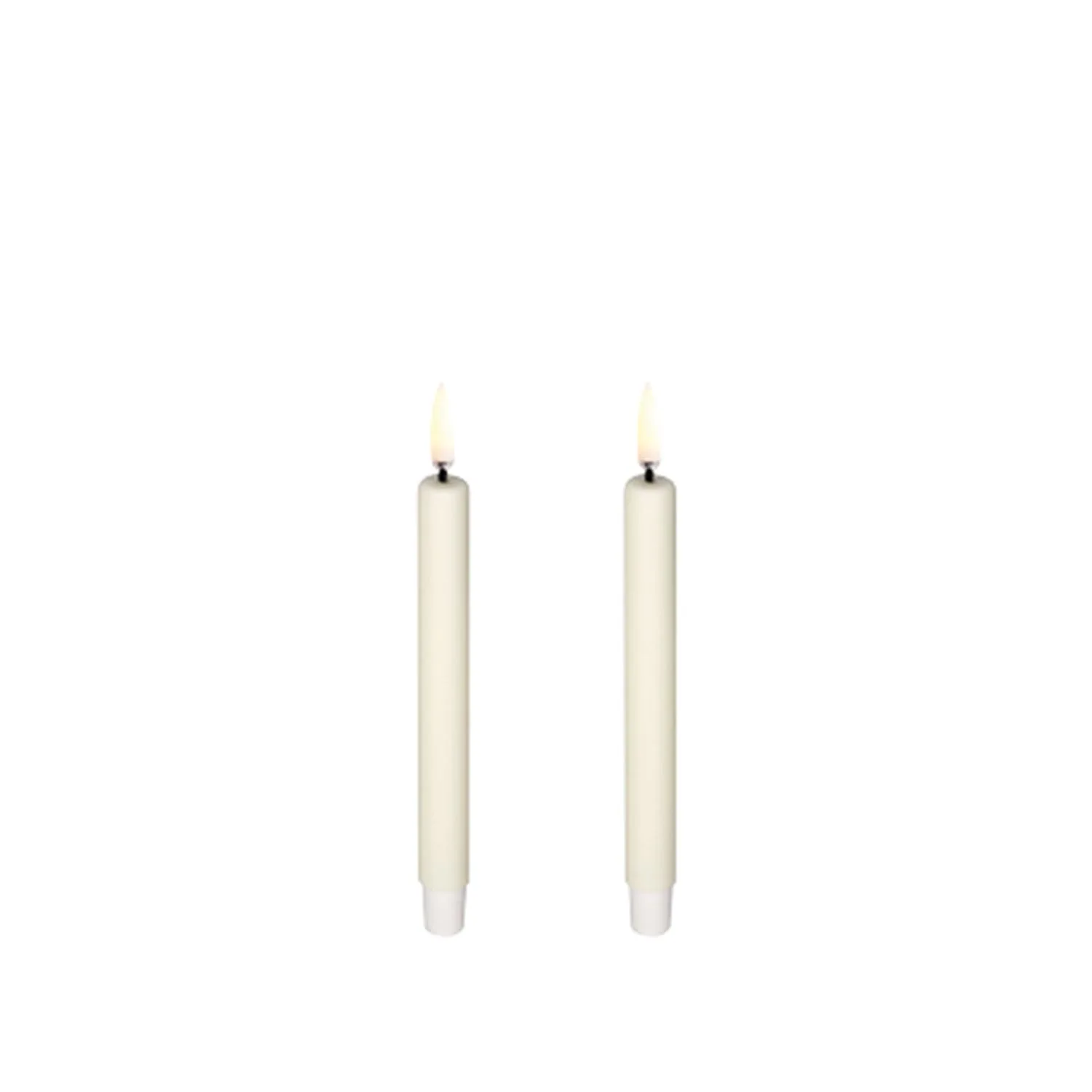 Uyuni LED Mini Tafelkerze 14cm ivory 2 Stück