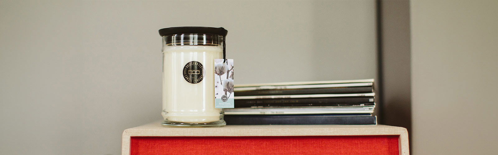 Bridgewater Candle, Duftkerze, Raumduft, Duftkerze im Glas, kleines Glas, Cotton, Baumwolle