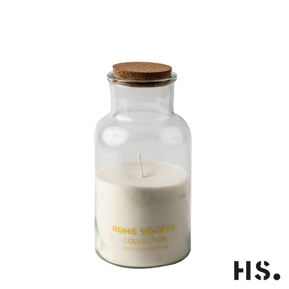 Jar Candle Lisse weiß klein