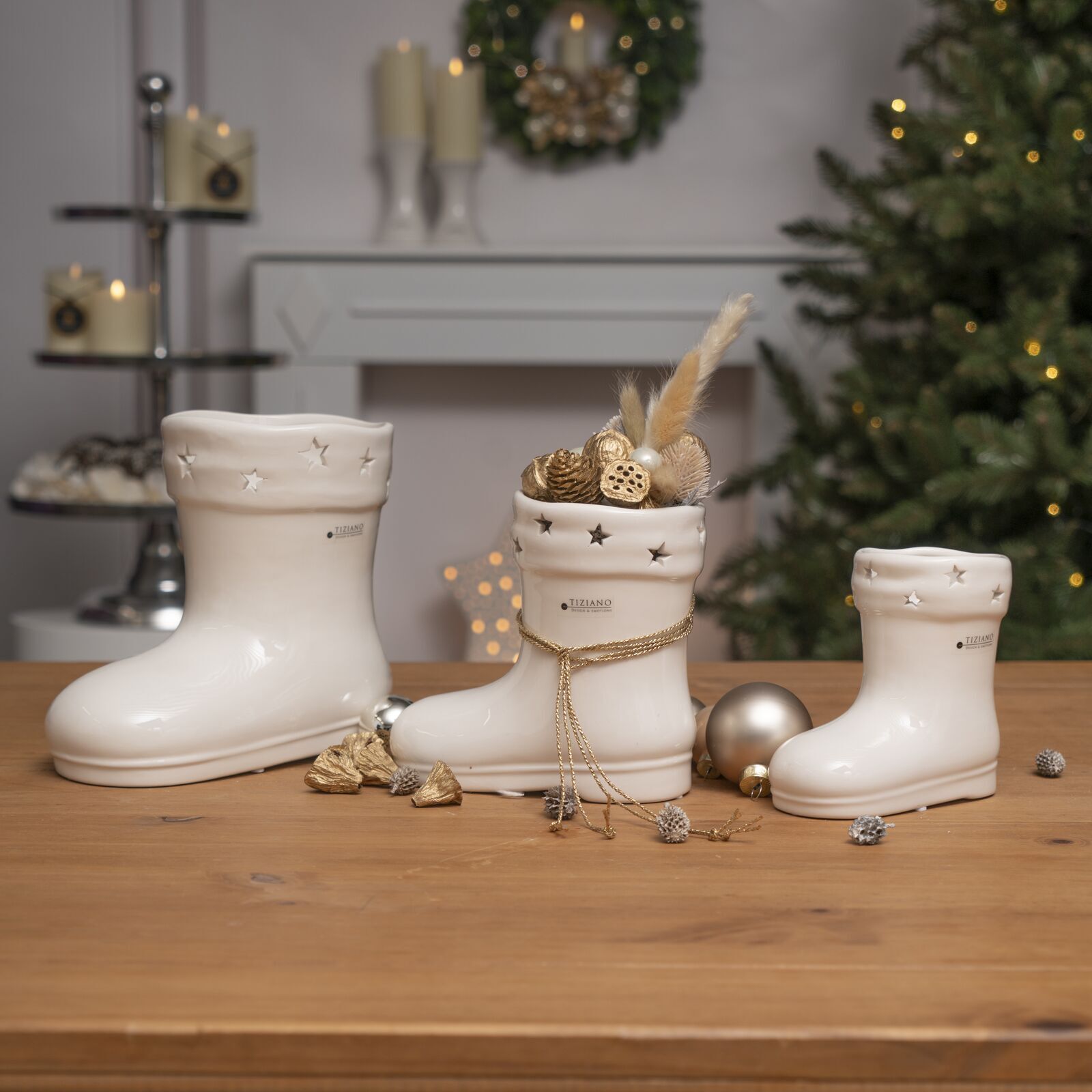 _DSC8765 Kübel Stiefel Armani 11cm cremeweiß