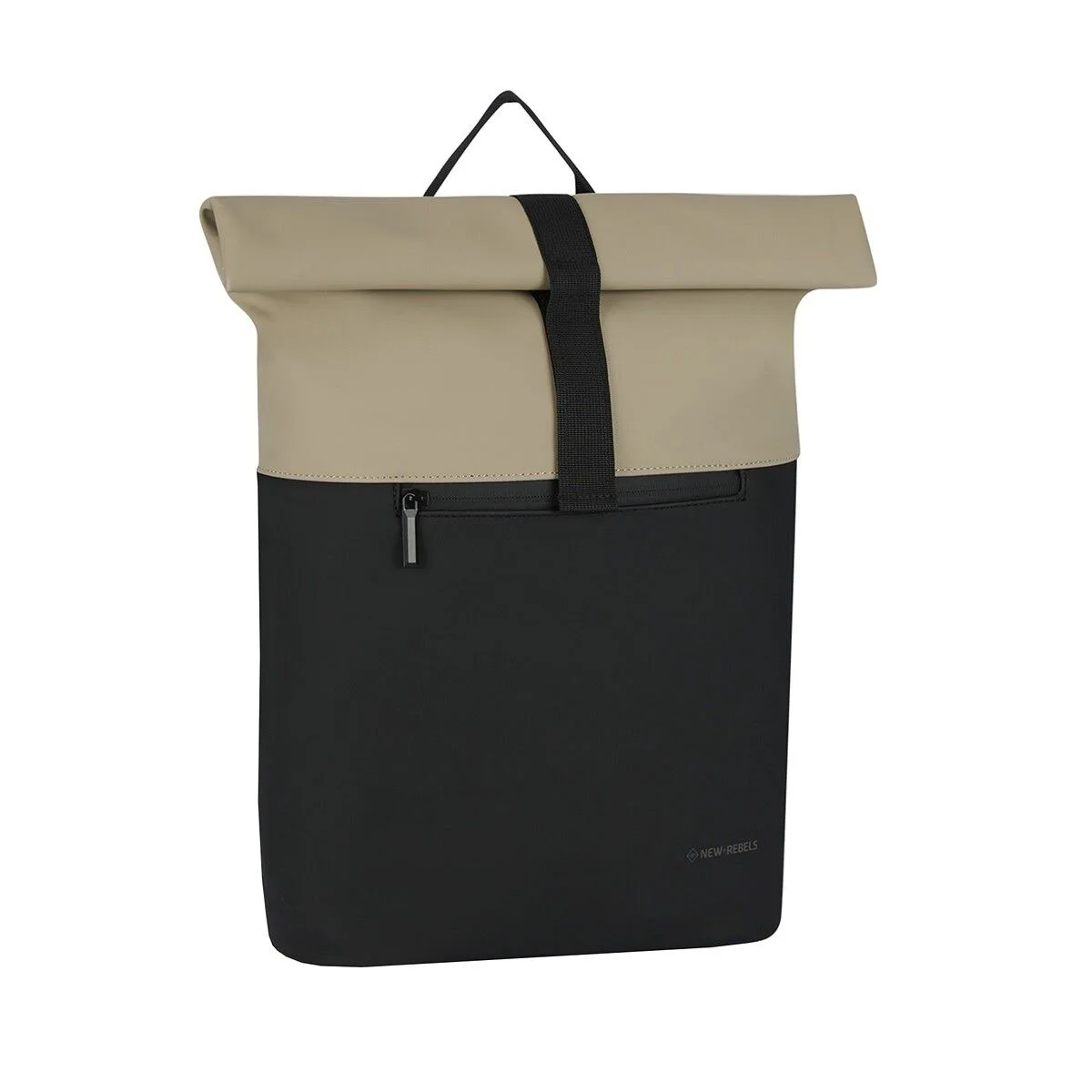 BAB7679E8549E59B0F1BA5A14B493514B52187B8 Fane - Montgomery Rolltop Rucksack 18L schwarz/beige