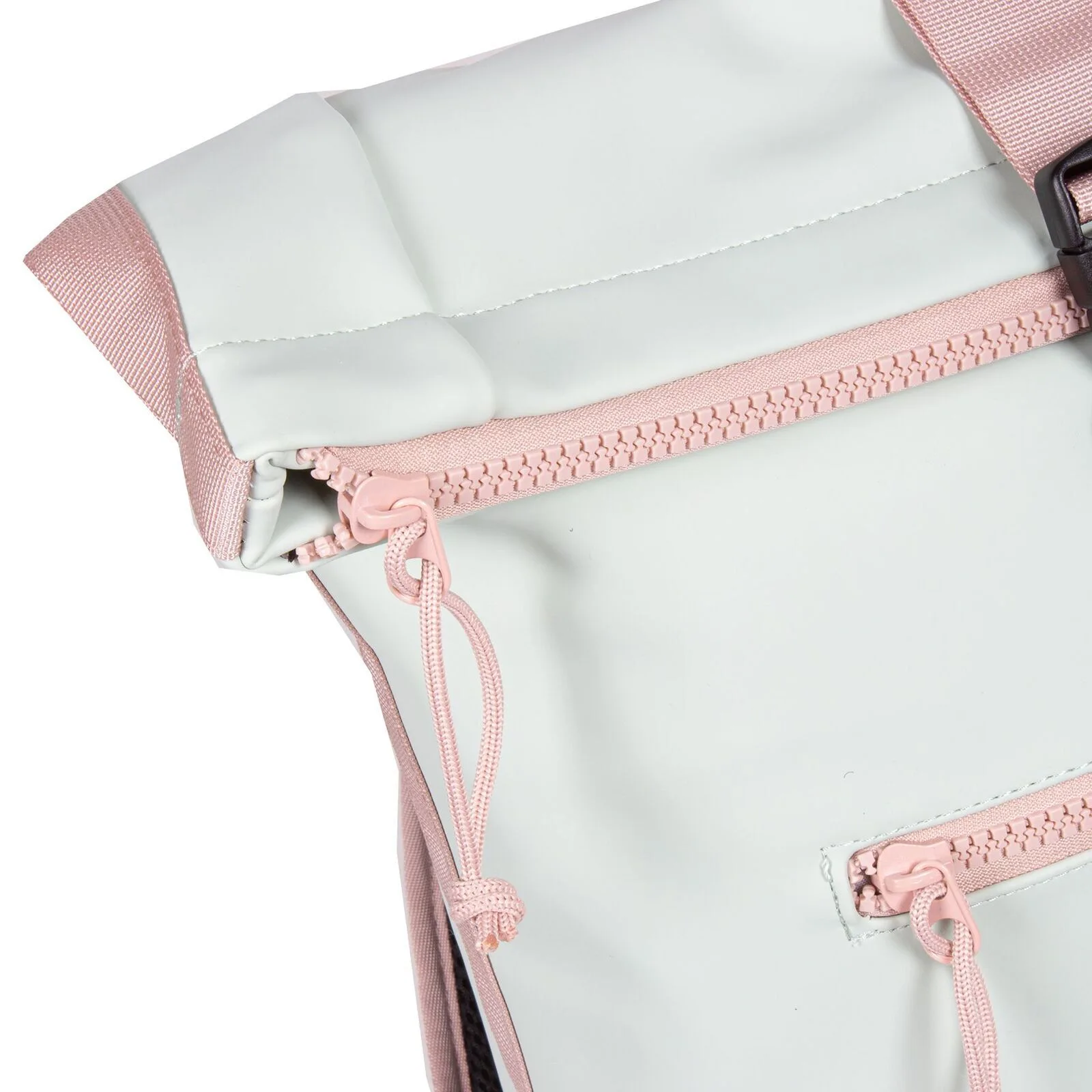 Zl4Eldoc Tim - New York Rolltop Rucksack minzblau/hellrosa