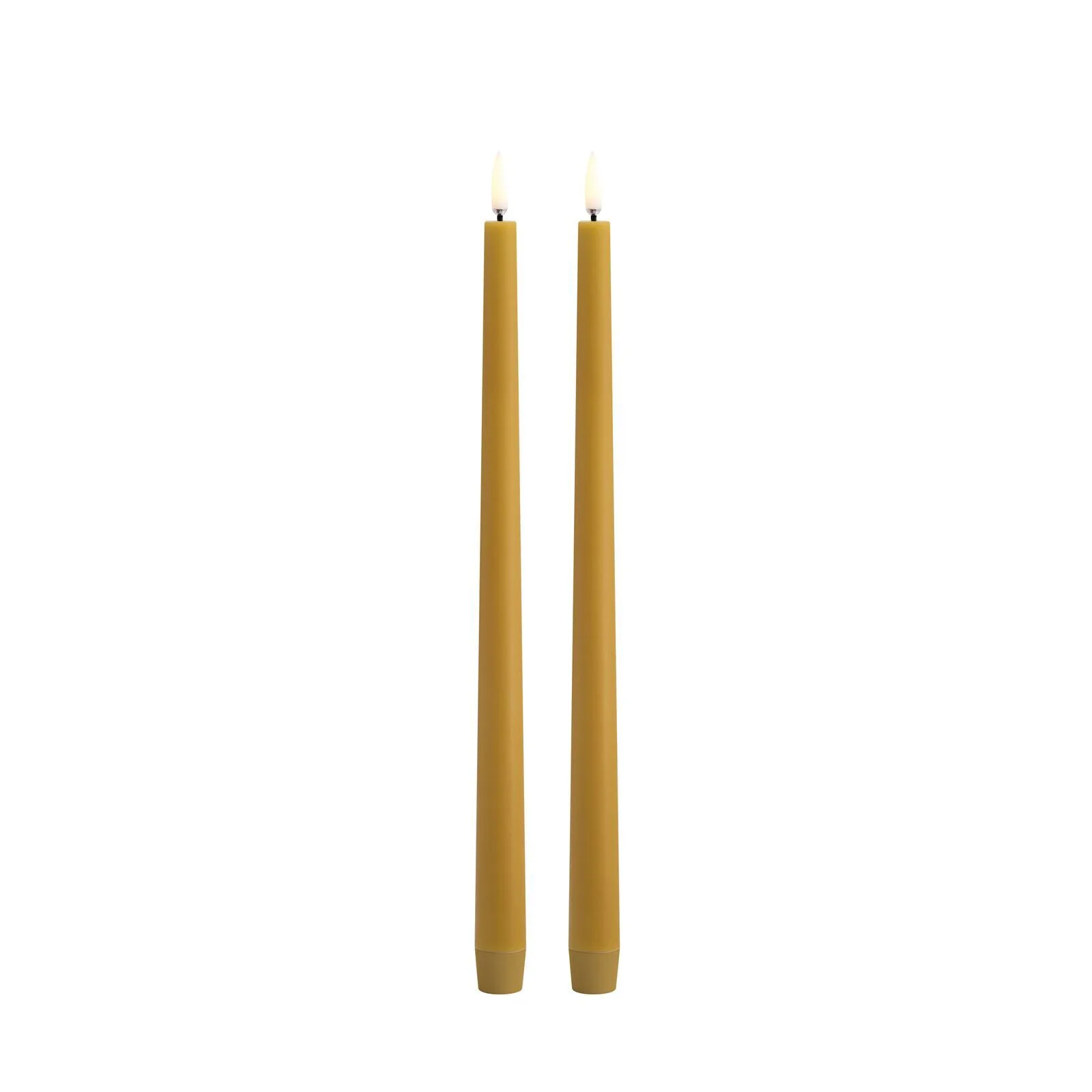 Uyuni-UL-TA-CY02332-2-Slim-Taper-Candles-large Uyuni LED Tafelkerze 32cm slim curry yellow 2 Stück