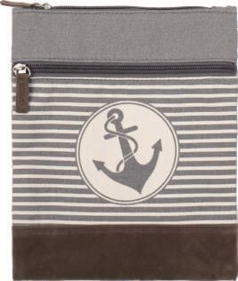 Cotton Crossbag 009 (Grey-White)