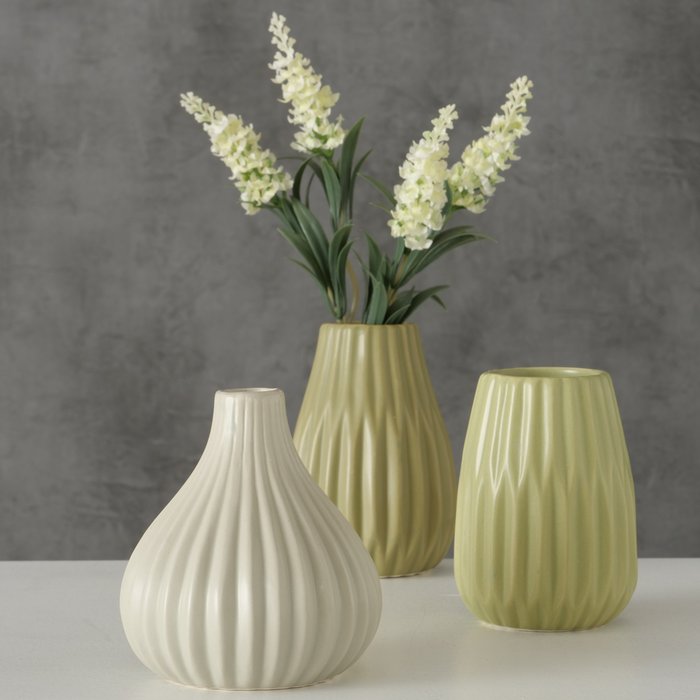 Vase Wilma 14cm beige Keramik