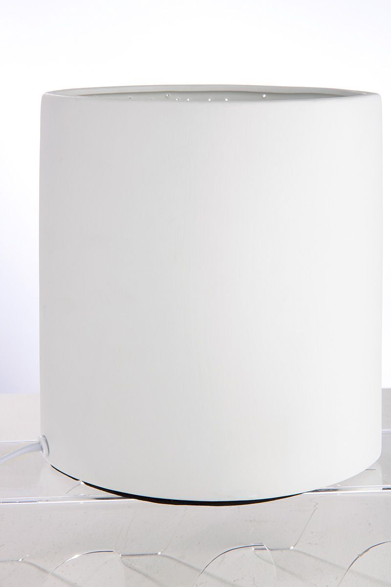 32189_2 Porzellanlampe Flowers weiß 20,5cm