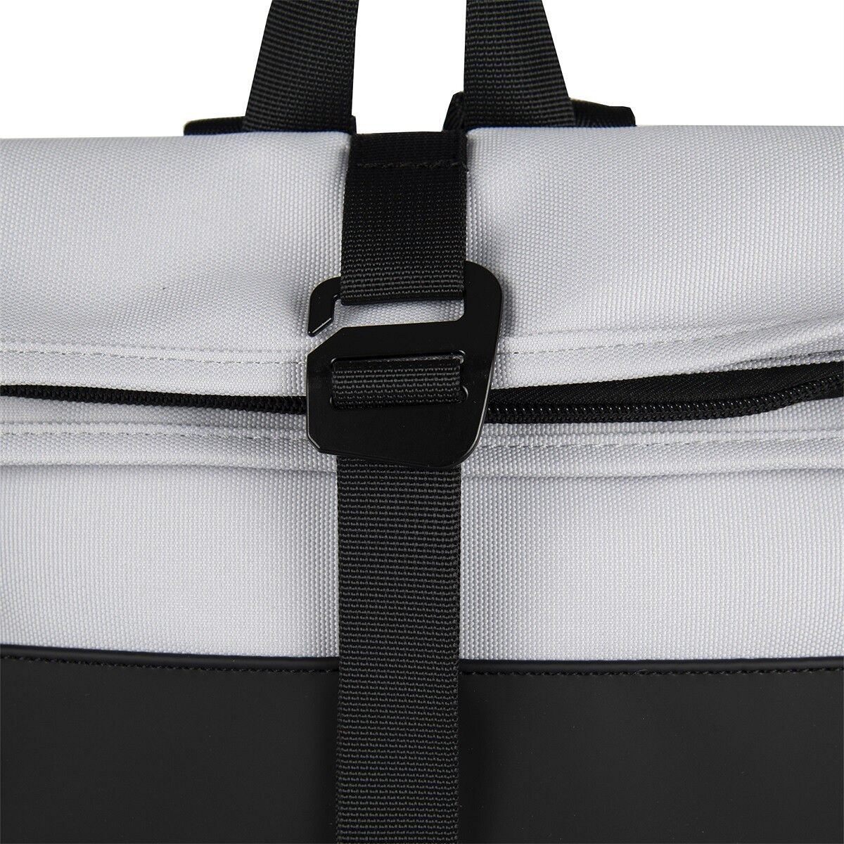 9EA6D2A1A567D905F93A4AEE732A883EE416771B Backham - Los Angeles Rolltop Mini Rucksack hellgrau