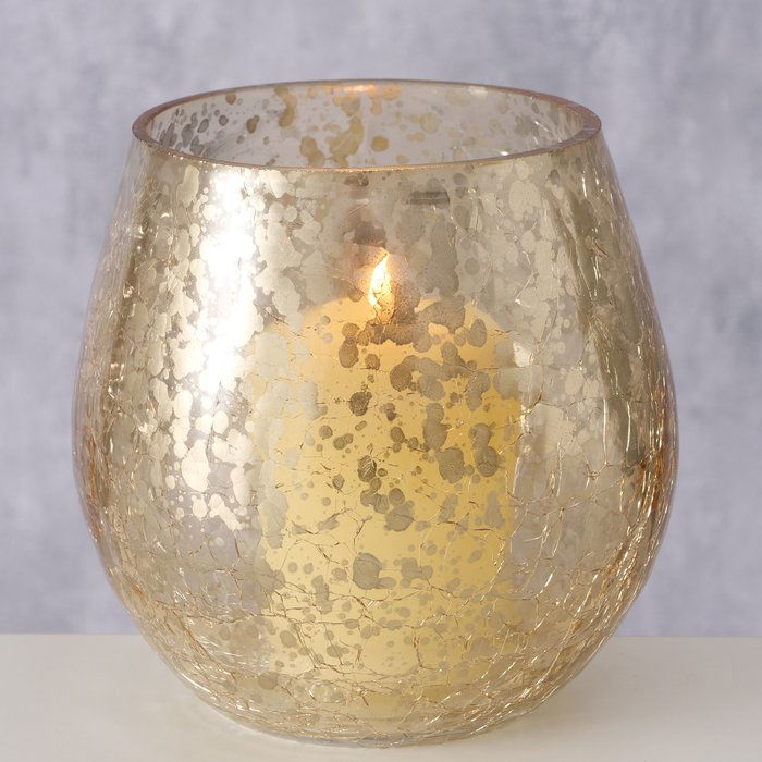 Windlicht Halma gold 13cm