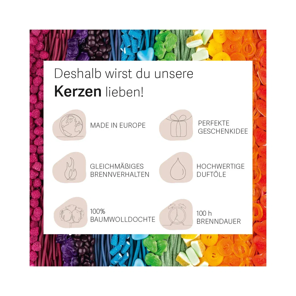 Lemon Fruits 510g Haribo™ Duftkerze