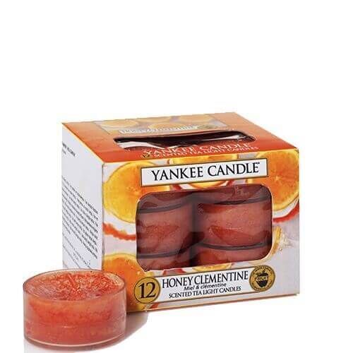 1510088e Yankee Candle Honey & Clementine 12St Teelichte