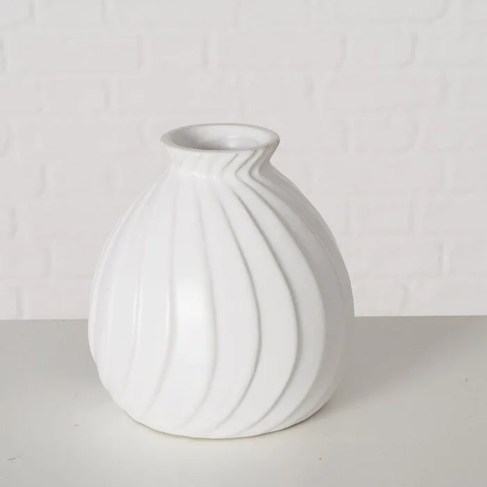 Einzelbild-7VTIZMoB-large Vase Zalina Porzellan weiß 12cm