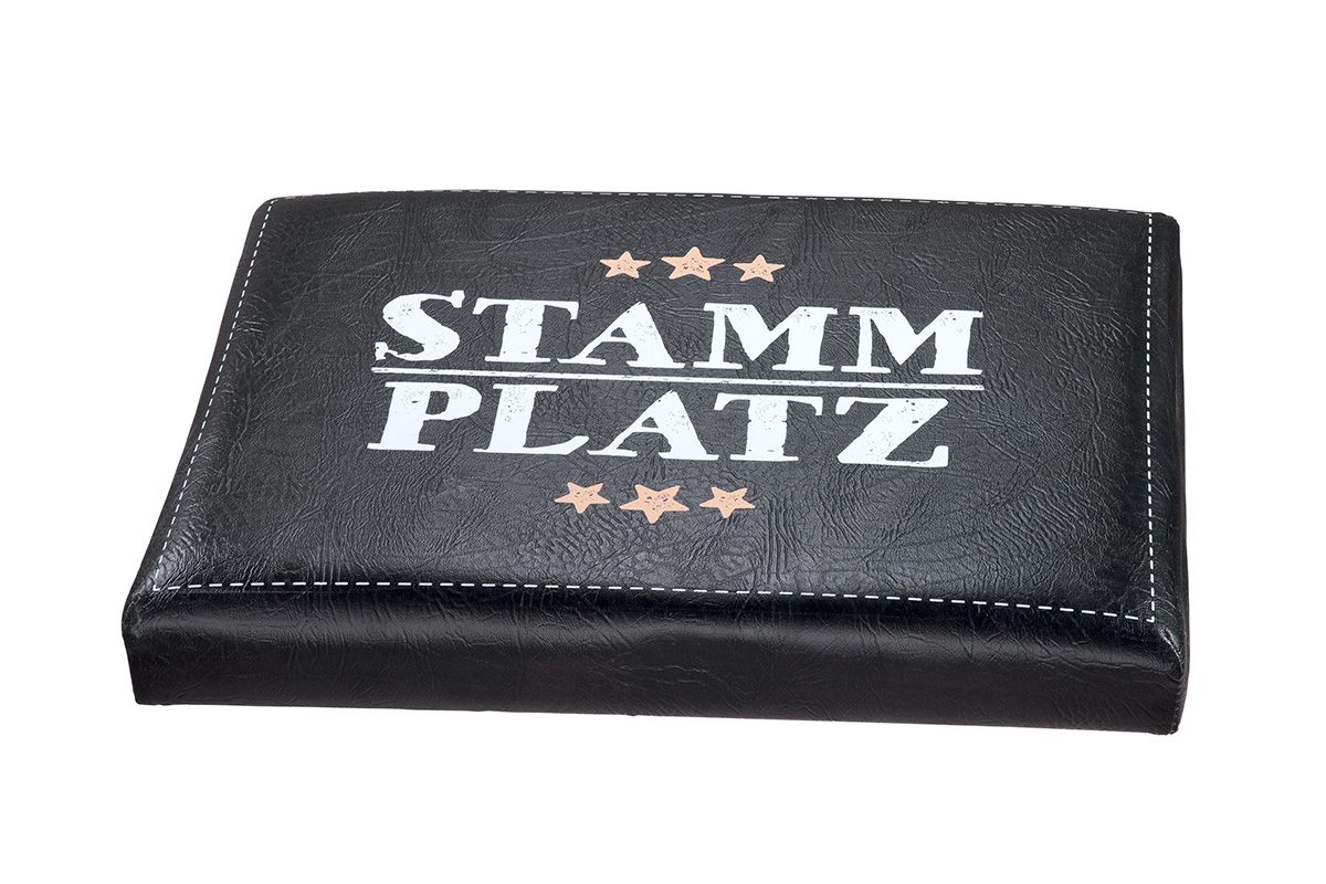 Sitzpolster "Stammplatz" schwarz