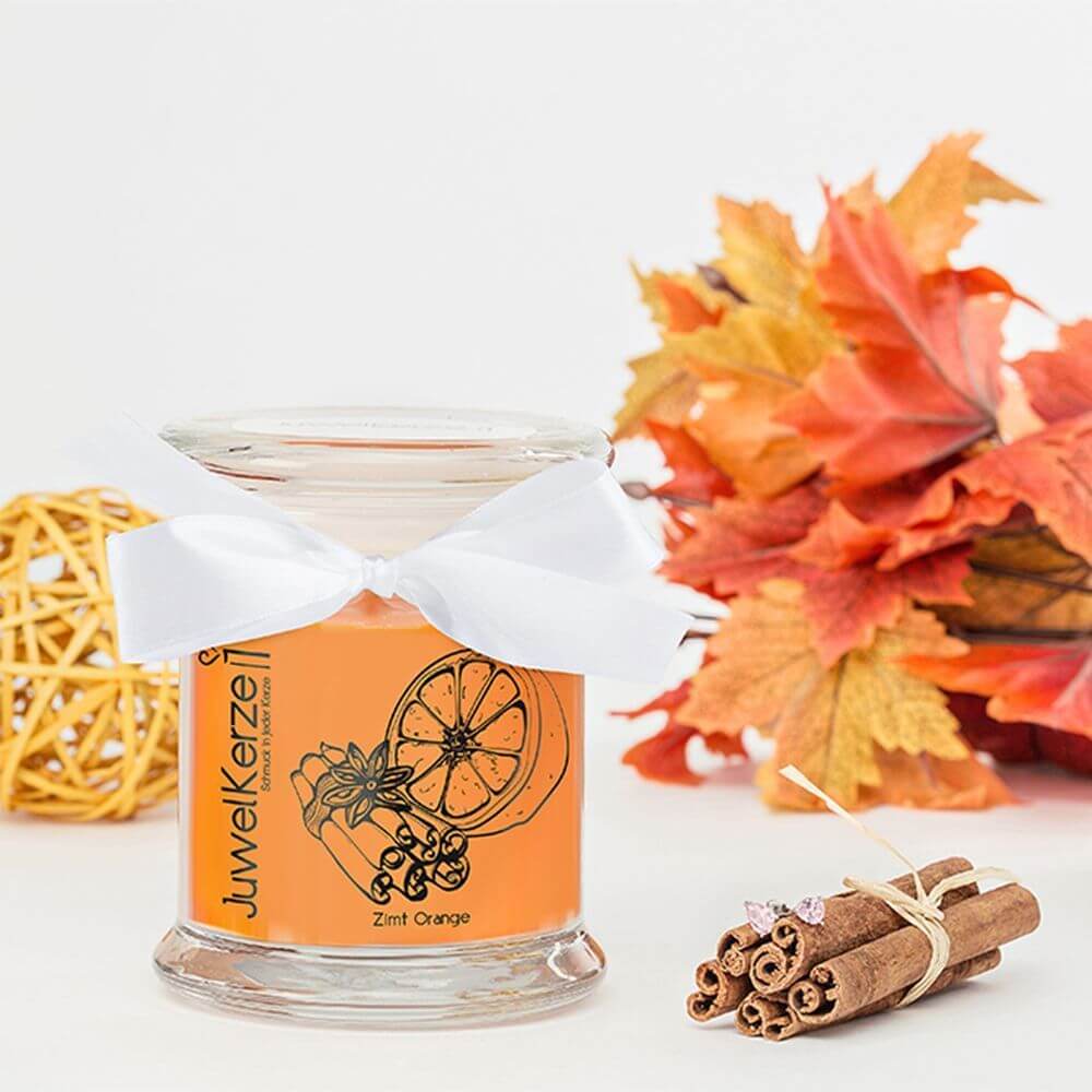 JuwelKerze Zimt Orange (Ohrringe) 230g