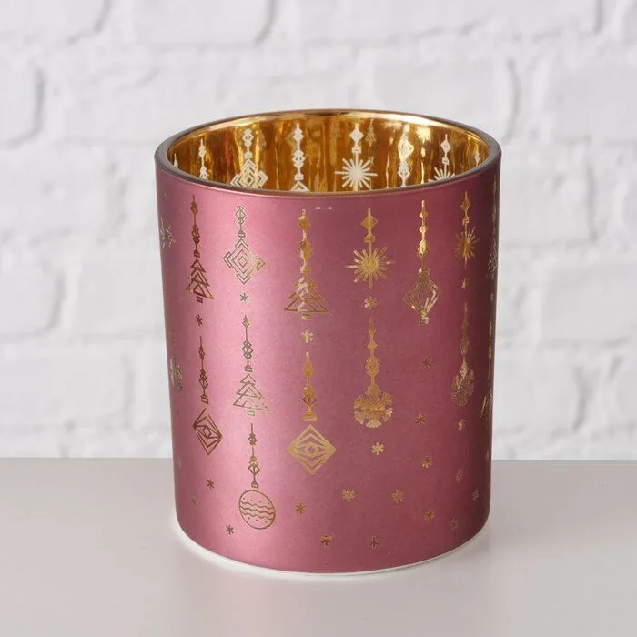 Einzelbild-VApm65m-large Windlicht Eleganto rosa 10cm