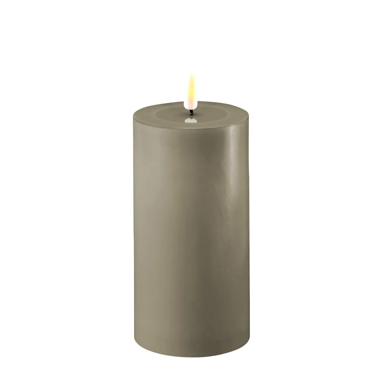 2021-RF-0283 Stumpenkerze LED sand 7,5 x 15cm