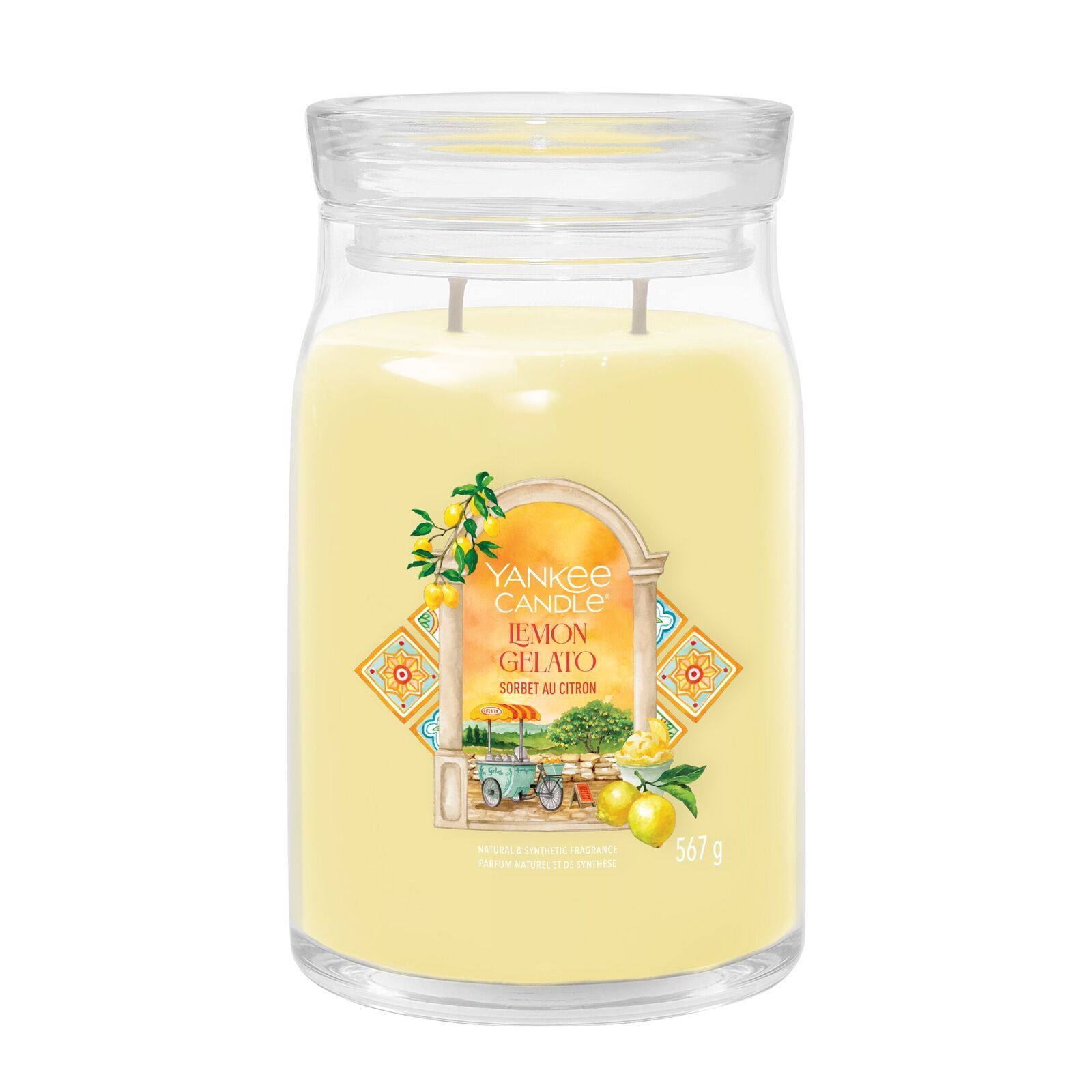Lemon Gelato Signature Large Jar 567g 2-Docht Krug