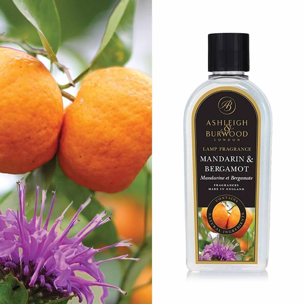 Mandarin & Bergamot 250ml Duftlampenöl Nachfüller Zitrusfrucht, Obst, Orange, Flasche, Grapefruit