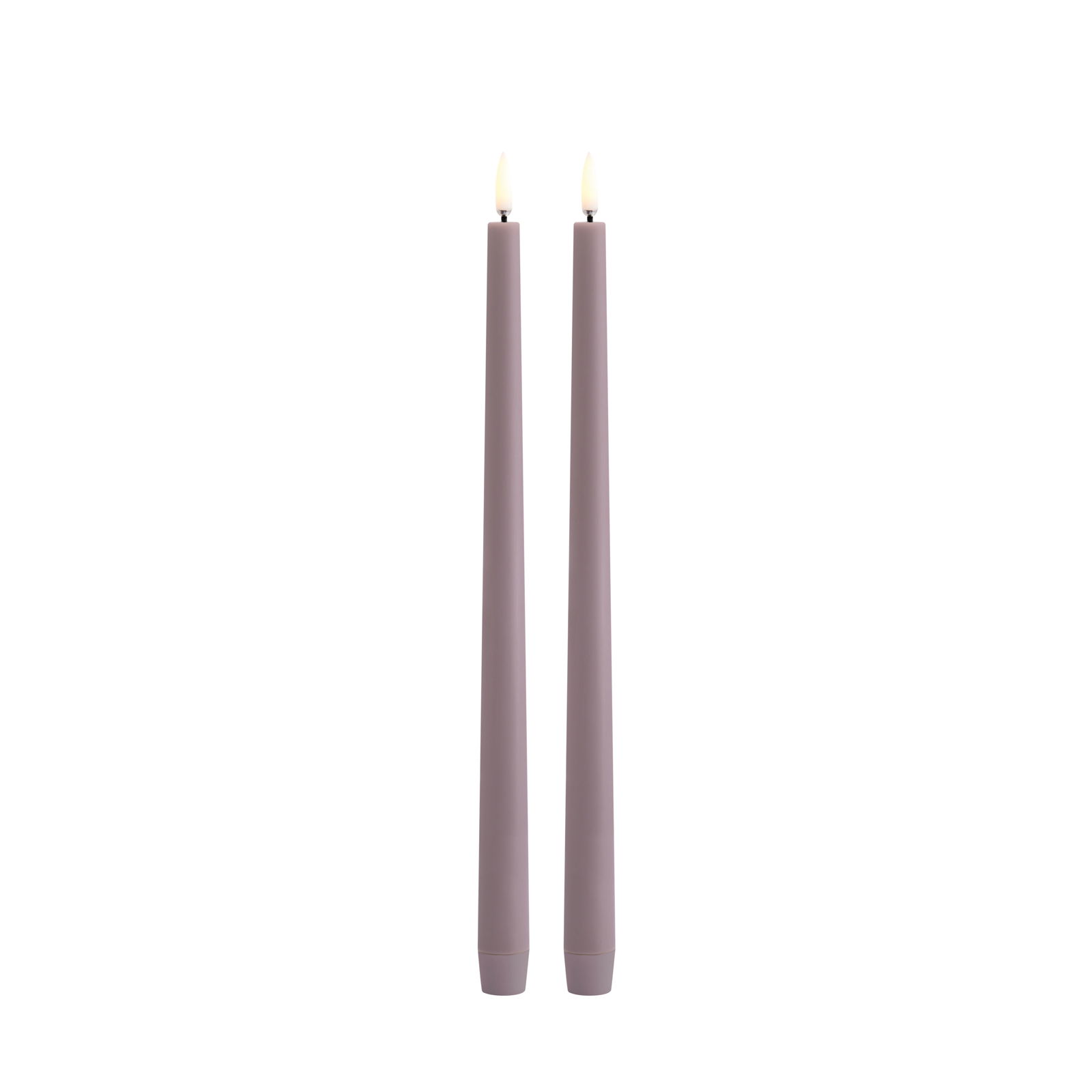 Uyuni LED Tafelkerze 32cm slim light lavender 2 Stück