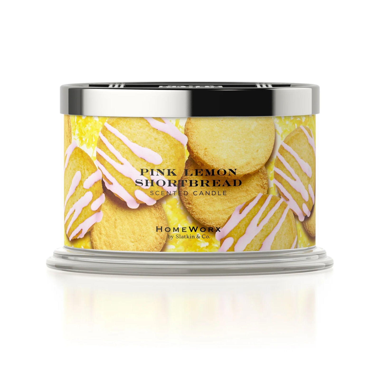 Pink Lemon Shortbread 510g (4-Docht)